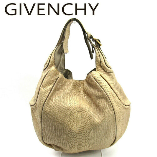 GIVENCHY Hand Bag Tote Purse Beige Authentic