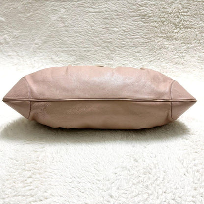 Salvatore Ferragamo Hand Bag Tote Purse Gancini Leather Pink Authentic