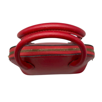 CELINE shoulder bag Purse Red Gold Leather convertible Women's Used Authentic