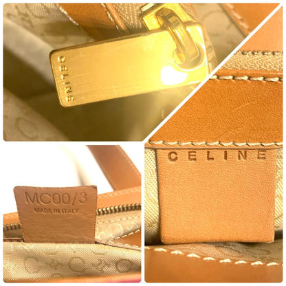 CELINE handbag Purse C Macadam Pink Suede Leather Women's Used Authentic
