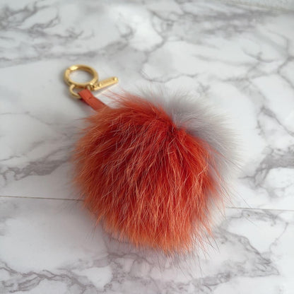FENDI Bag Charm Key Holder Strap Multicolor Authentic