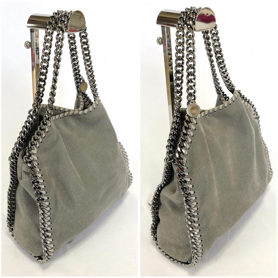 Stella McCartney Shoulder Bag Purse 2way Falabella Gray Authentic