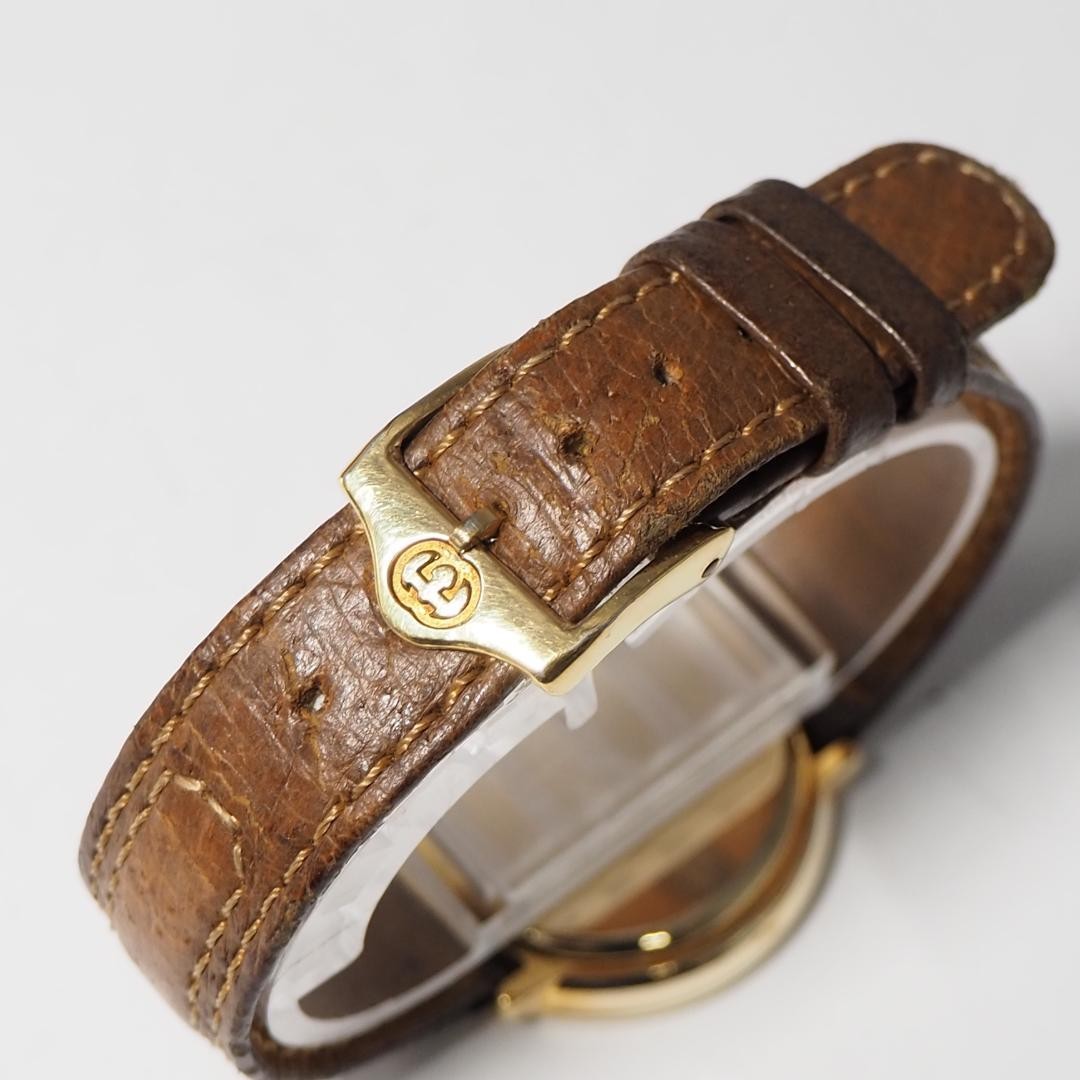 GUCCI Quartz Watch Wristwatch Sherry Line Gold Green Red Women's Authentic