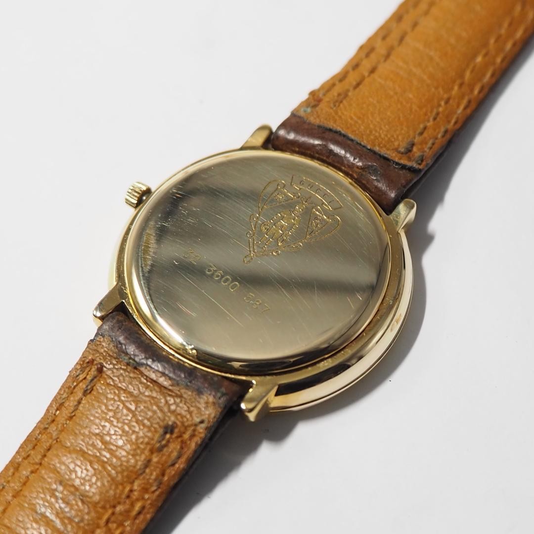 GUCCI Quartz Watch Wristwatch Sherry Line Gold Green Red Women's Authentic