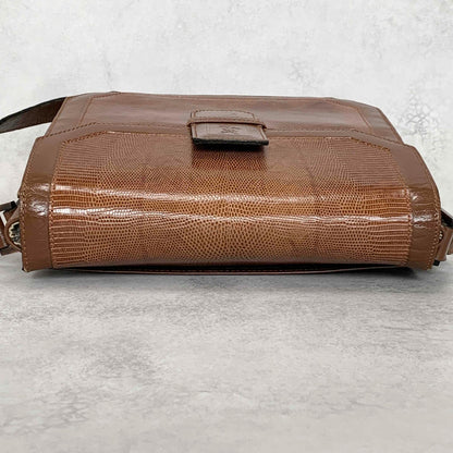 Saint Laurent  Bag Shoulder YSL Cassandra Logo Brown Authentic Leather