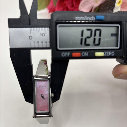 GUCCI 1500L Quartz Watch Wristwatch Silver Women's Authentic