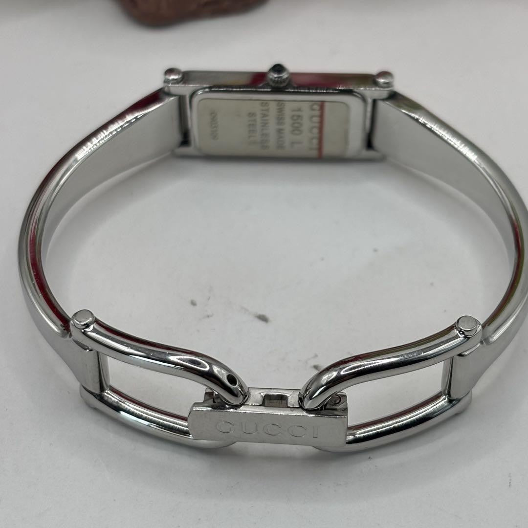 GUCCI 1500L Quartz Watch Wristwatch Silver Women's Authentic