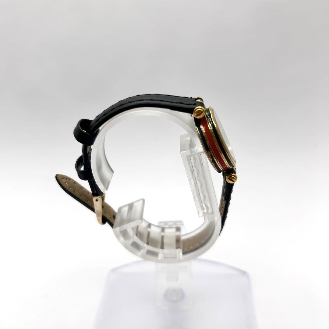 GUCCI Quartz Watch Wristwatch Gold Red Women's Authentic