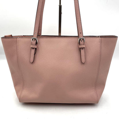 COACH Hand Bag Tote Purse Turn Lock Leather Pink Authentic