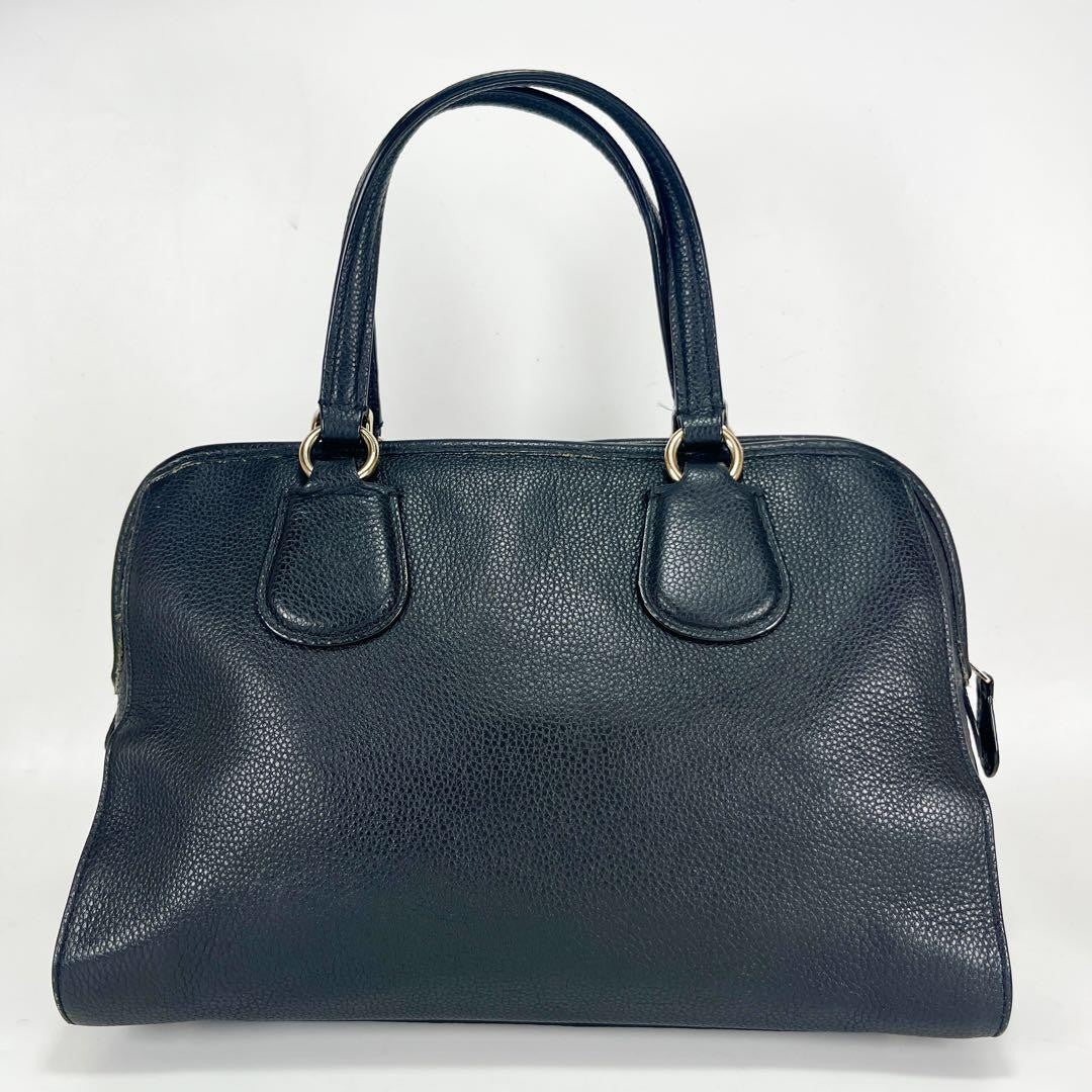 COACH Hand Shoulder Bag Tote Purse 2way Leather Black Authentic