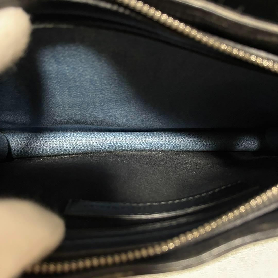 BALENCIAGA Shoulder Bag Purse PVC Denim Authentic