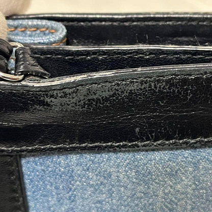 BALENCIAGA Shoulder Bag Purse PVC Denim Authentic