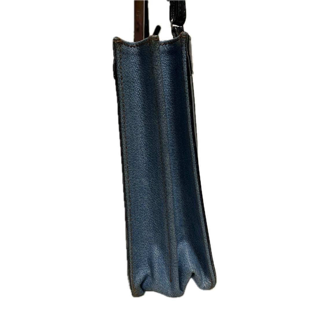 BALENCIAGA Shoulder Bag Purse PVC Denim Authentic