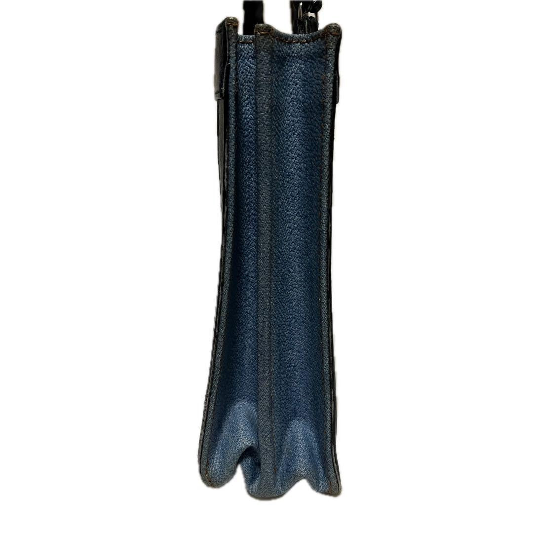 BALENCIAGA Shoulder Bag Purse PVC Denim Authentic