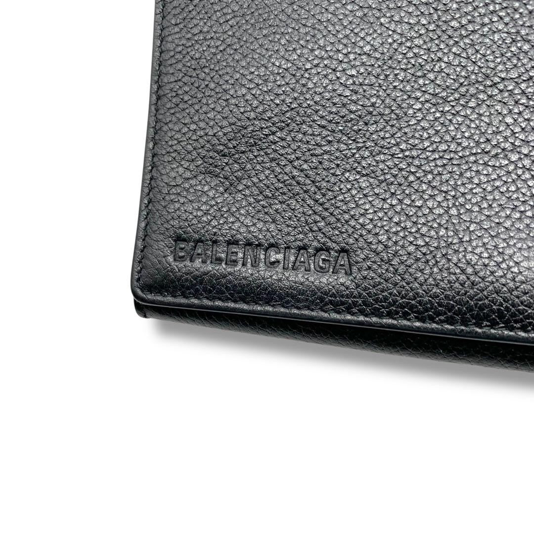 BALENCIAGA Shoulder Bag Purse Leather Black Authentic