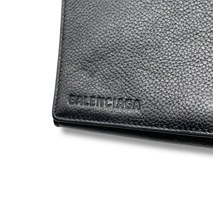 BALENCIAGA Shoulder Bag Purse Leather Black Authentic