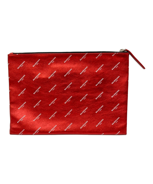BALENCIAGA Clutch Bag Second Bag Red Authentic