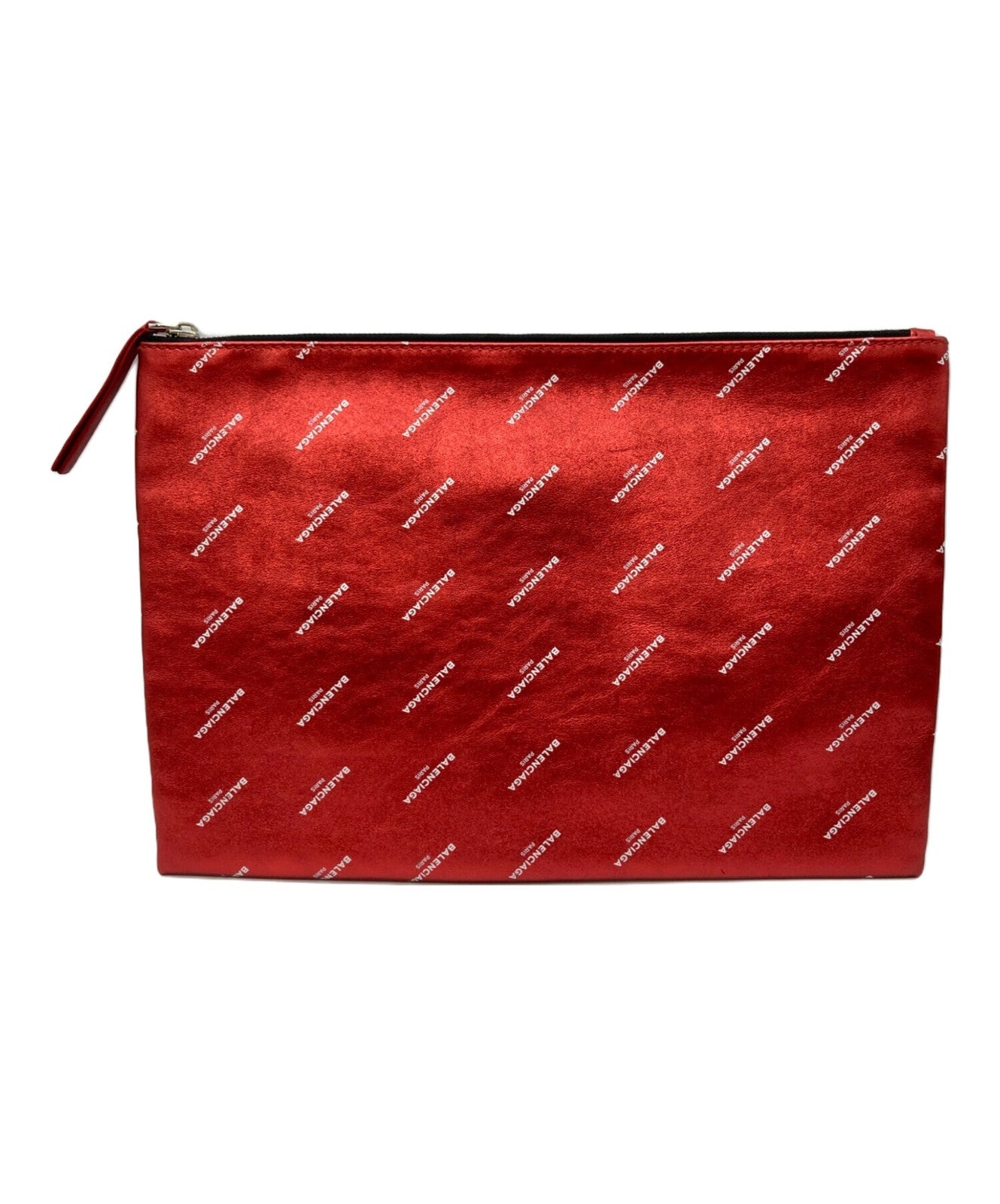 BALENCIAGA Clutch Bag Second Bag Red Authentic
