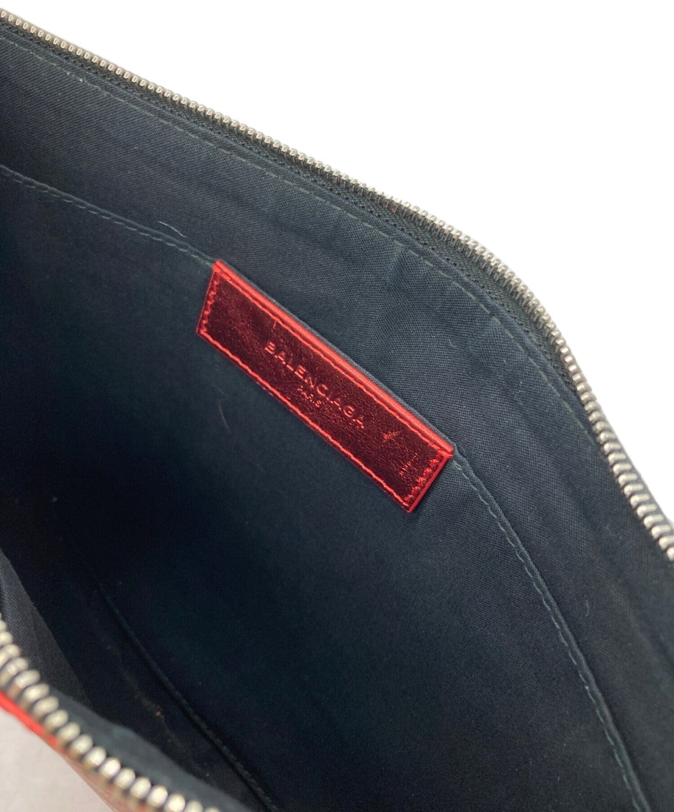 BALENCIAGA Clutch Bag Second Bag Red Authentic