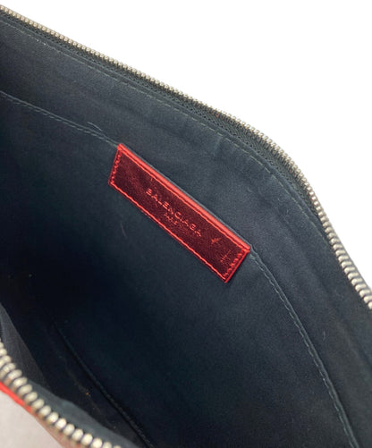 BALENCIAGA Clutch Bag Second Bag Red Authentic