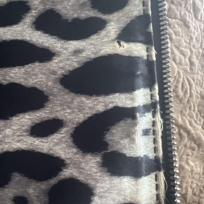 Dolce & Gabbana Hand Shoulder Bag Tote Purse 2way Leopard Black Authentic