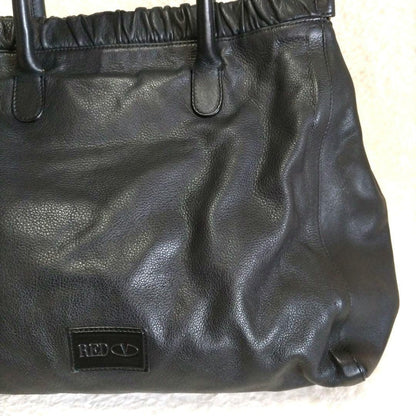 Red Valentino Hand Shoulder Bag Tote Purse 2way Leather Black Authentic