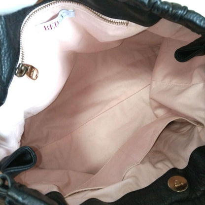 Red Valentino Hand Shoulder Bag Tote Purse 2way Leather Black Authentic