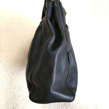 Red Valentino Hand Shoulder Bag Tote Purse 2way Leather Black Authentic