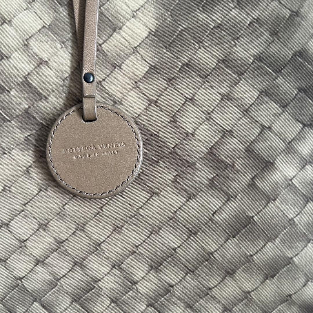 BOTTEGA VENETA Hand Bag Tote Purse Intrecciato Leather Beige Authentic