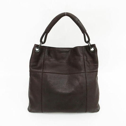 BOTTEGA VENETA Shoulder Bag Purse Leather Brown Authentic
