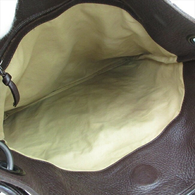 BOTTEGA VENETA Shoulder Bag Purse Leather Brown Authentic