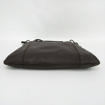 BOTTEGA VENETA Shoulder Bag Purse Leather Brown Authentic