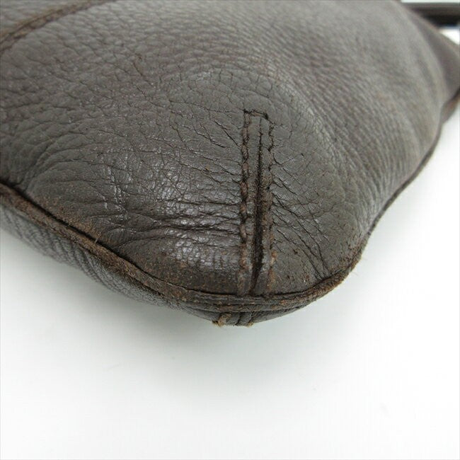 BOTTEGA VENETA Shoulder Bag Purse Leather Brown Authentic