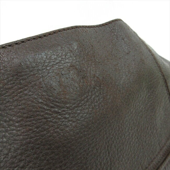 BOTTEGA VENETA Shoulder Bag Purse Leather Brown Authentic