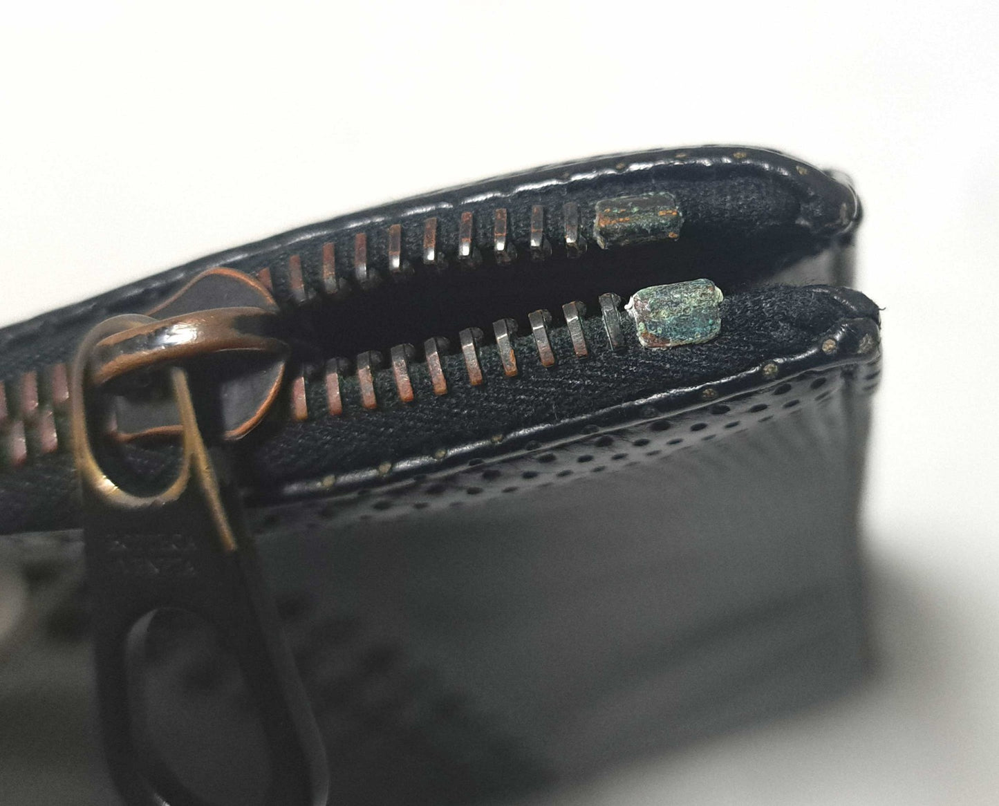 BOTTEGA VENETA Clutch Bag Second Bag Leather Black Authentic