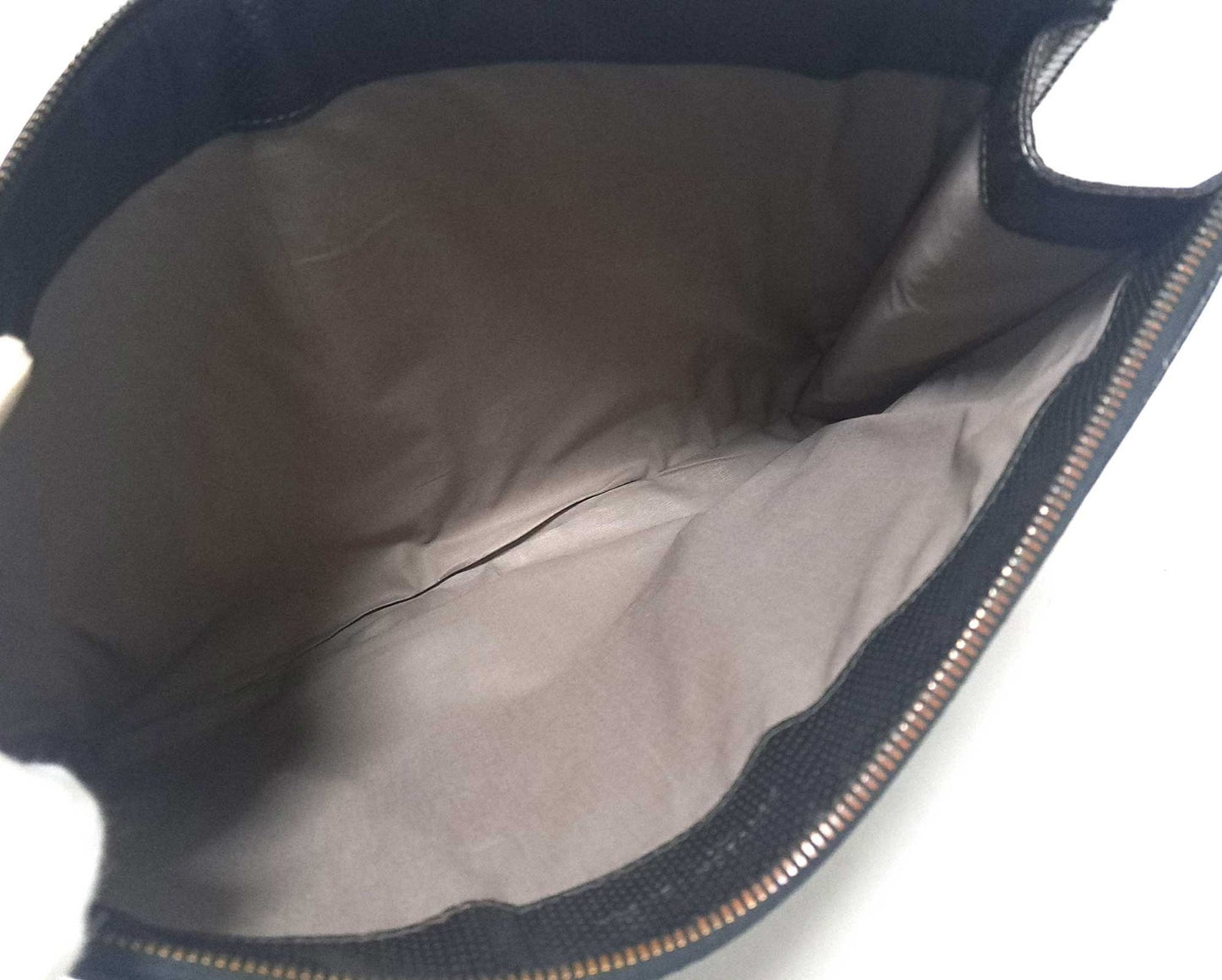 BOTTEGA VENETA Clutch Bag Second Bag Leather Black Authentic