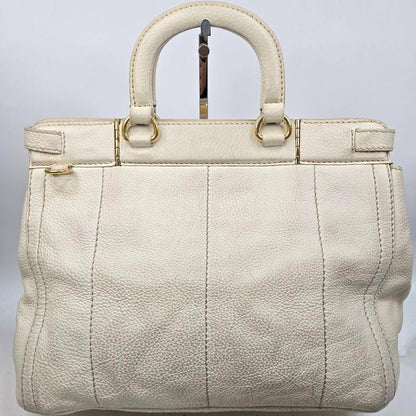 PRADA Hand Shoulder Bag Tote Purse 2way Canapa Leather Authentic