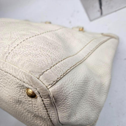 PRADA Hand Shoulder Bag Tote Purse 2way Canapa Leather Authentic