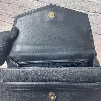 Longchamp Hand Shoulder Bag Tote Purse 2way Leather Black Authentic