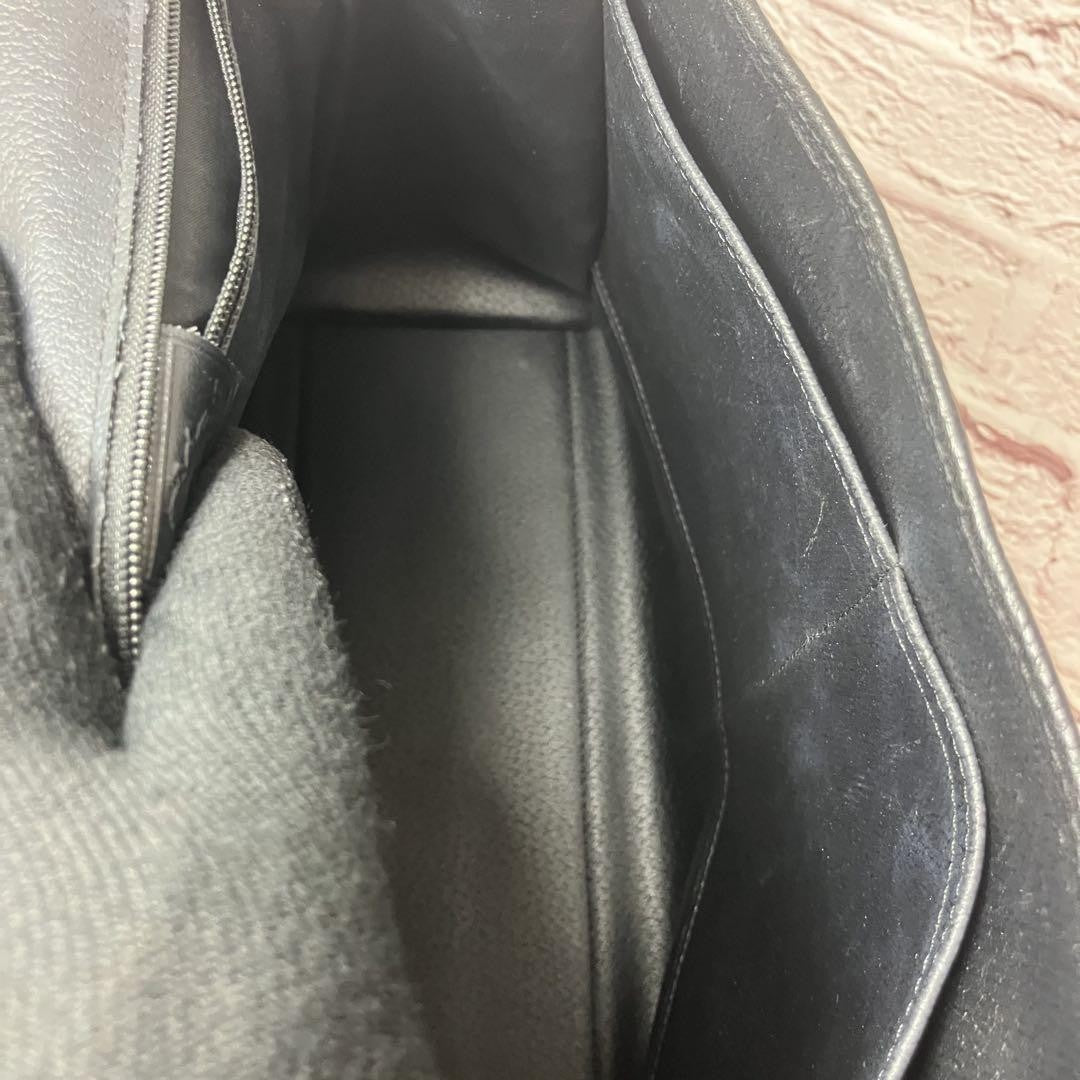Longchamp Hand Shoulder Bag Tote Purse 2way Leather Black Authentic