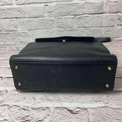 Longchamp Hand Shoulder Bag Tote Purse 2way Leather Black Authentic