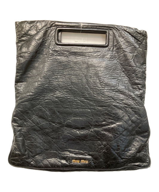 MIU MIU Clutch Bag Second Bag 3way Logo Authentic