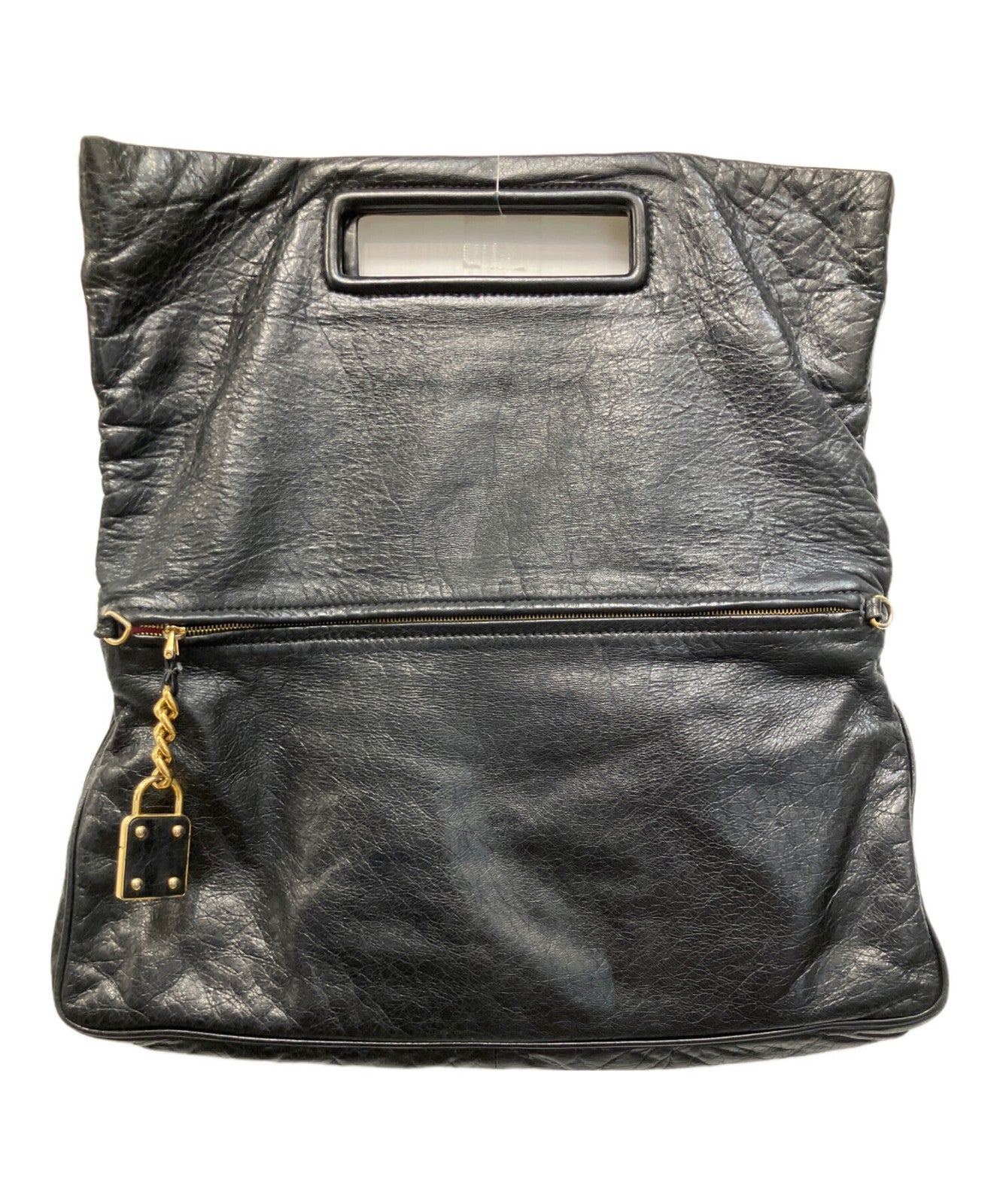 MIU MIU Clutch Bag Second Bag 3way Logo Authentic