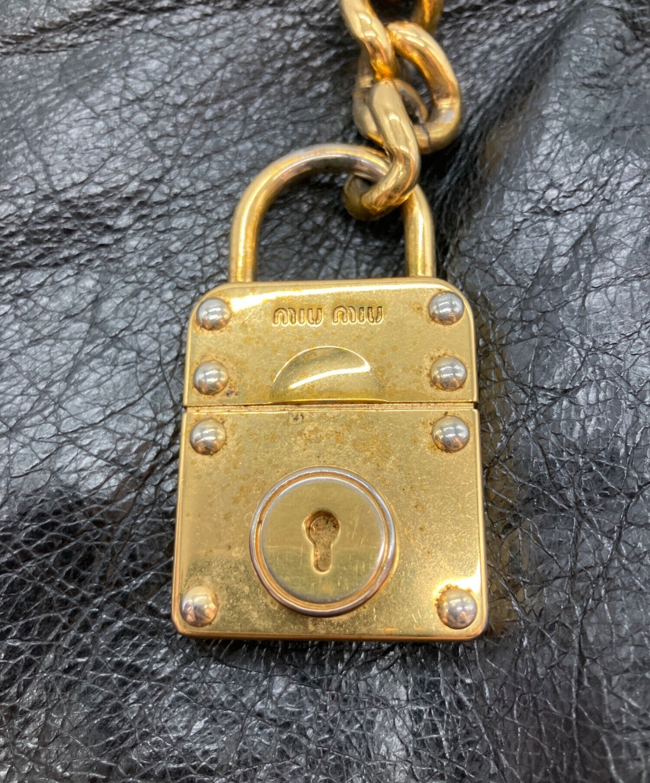 MIU MIU Clutch Bag Second Bag 3way Logo Authentic