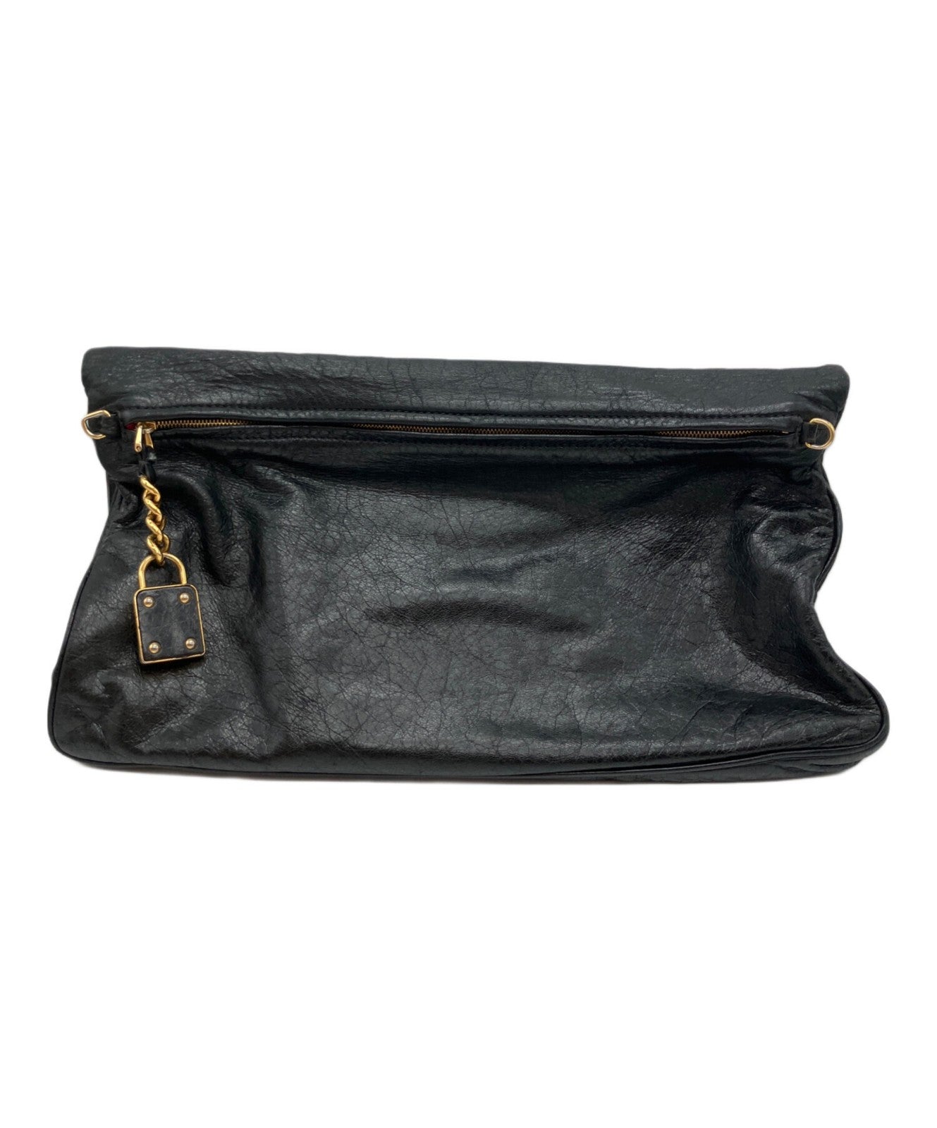 MIU MIU Clutch Bag Second Bag 3way Logo Authentic