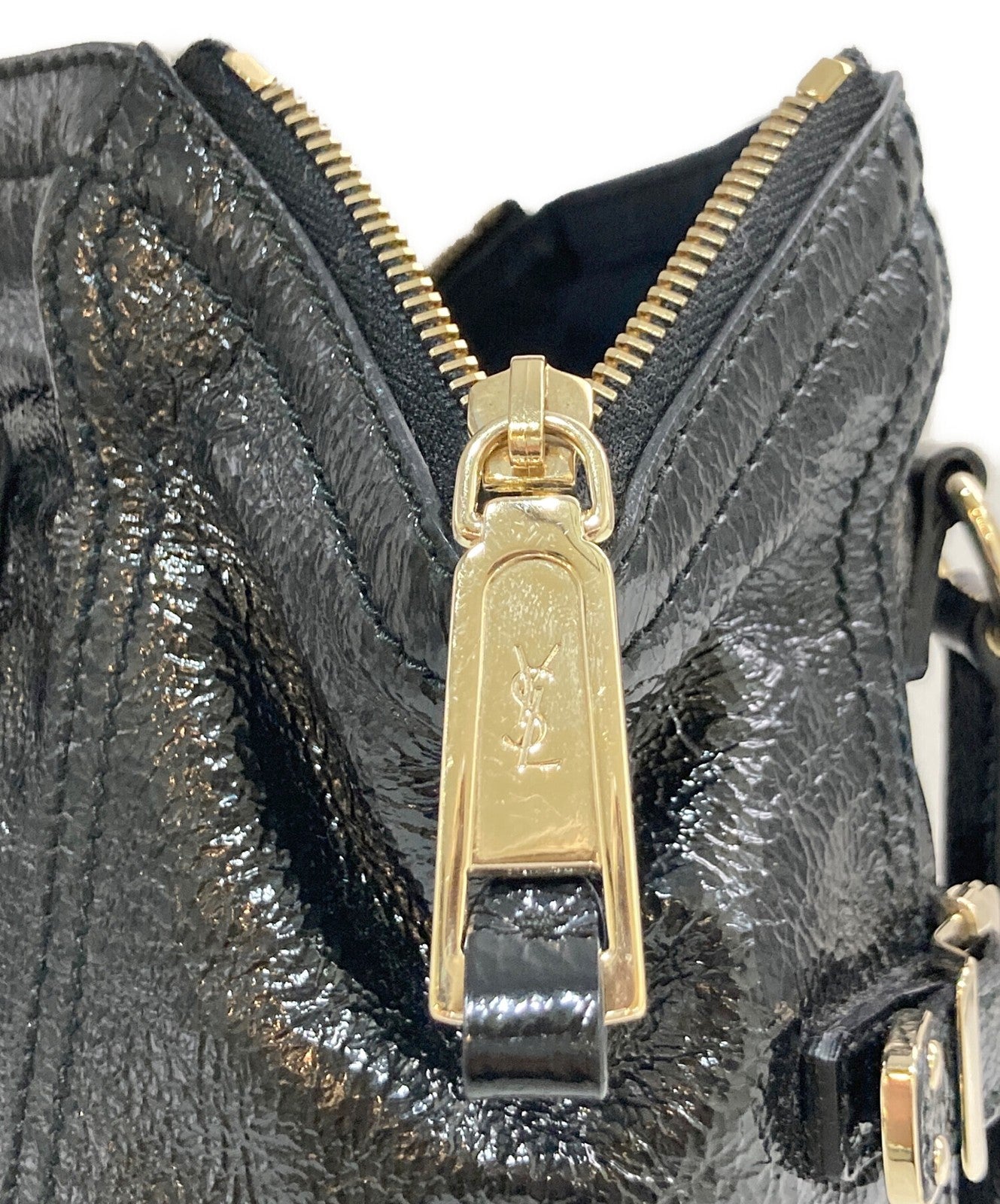 Saint Laurent Hand Bag Tote Purse Downtown Black Authentic