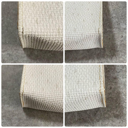 Saint Laurent Clutch Bag Second Bag YSL Cassandra PVC White Authentic