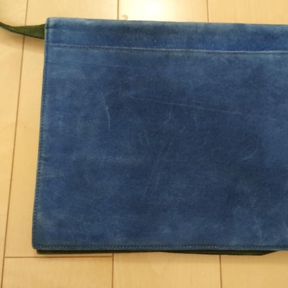 Saint Laurent Shoulder Bag Purse Suede Multicolor Authentic