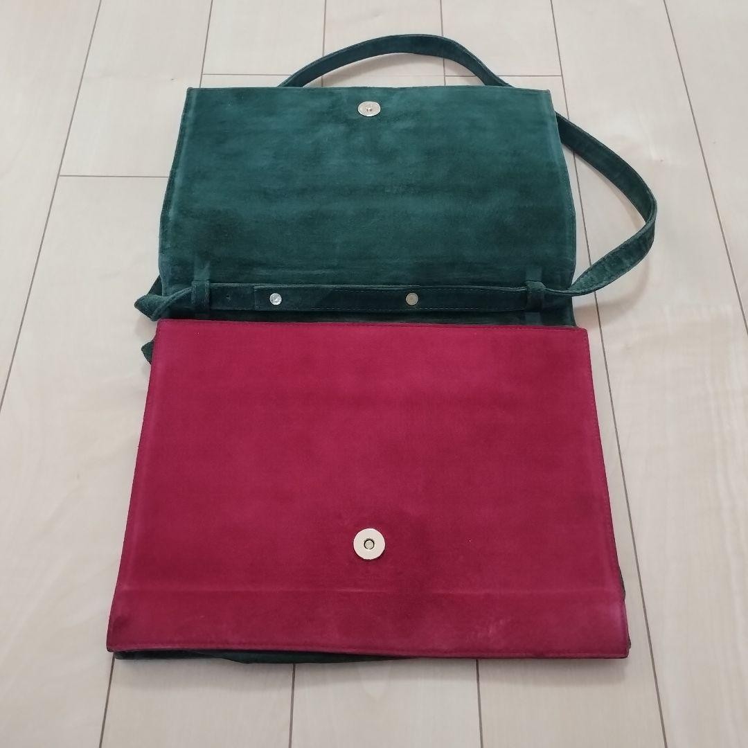 Saint Laurent Shoulder Bag Purse Suede Multicolor Authentic