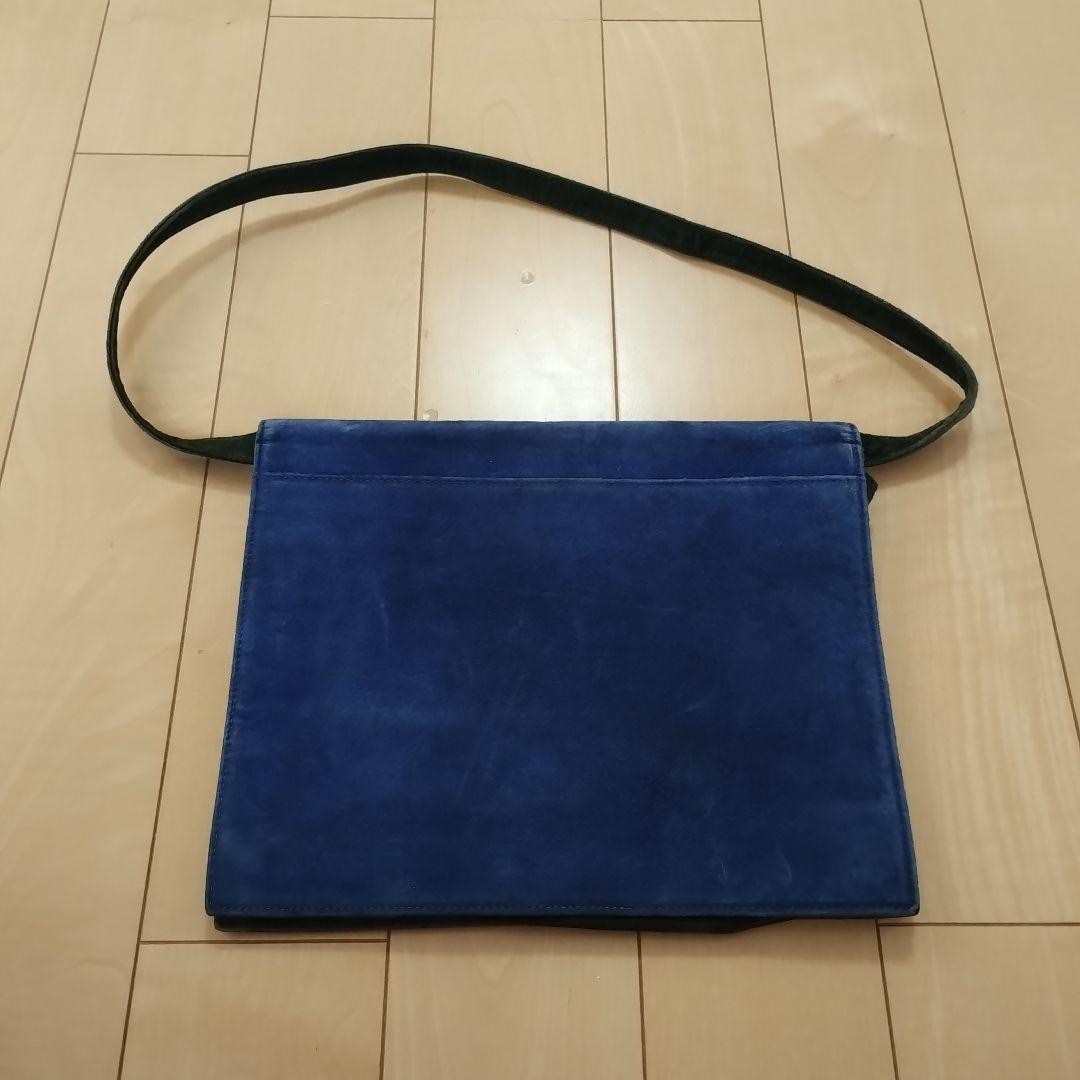 Saint Laurent Shoulder Bag Purse Suede Multicolor Authentic